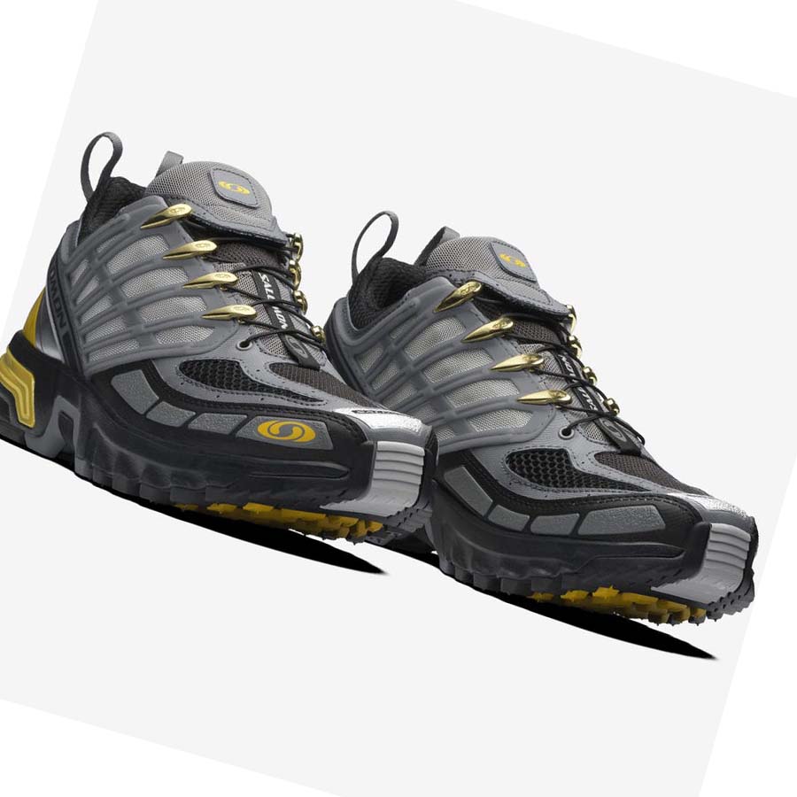 Salomon ACS PRO ADVANCED Erkek Spor Ayakkabı Gri Sarı | TR 3452KOR